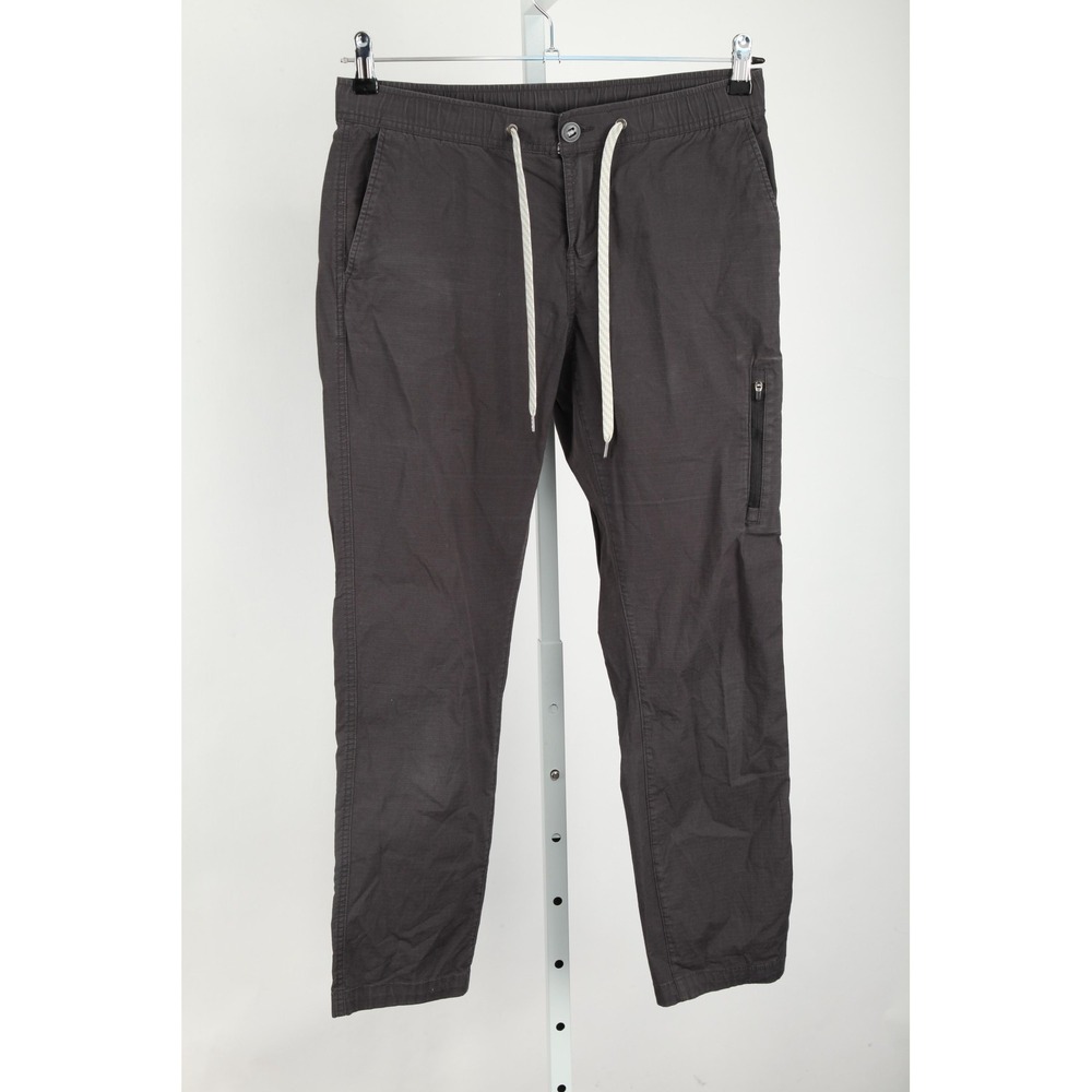 Vuori Pants Womens Medium Gray Ripstop Climber Drawstring Zip Pocket Joggers - Picture 2 of 14